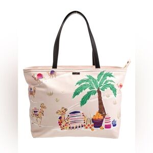 RARE Kate Spade “Spice Things Up” Camel Francis Canvas Tote